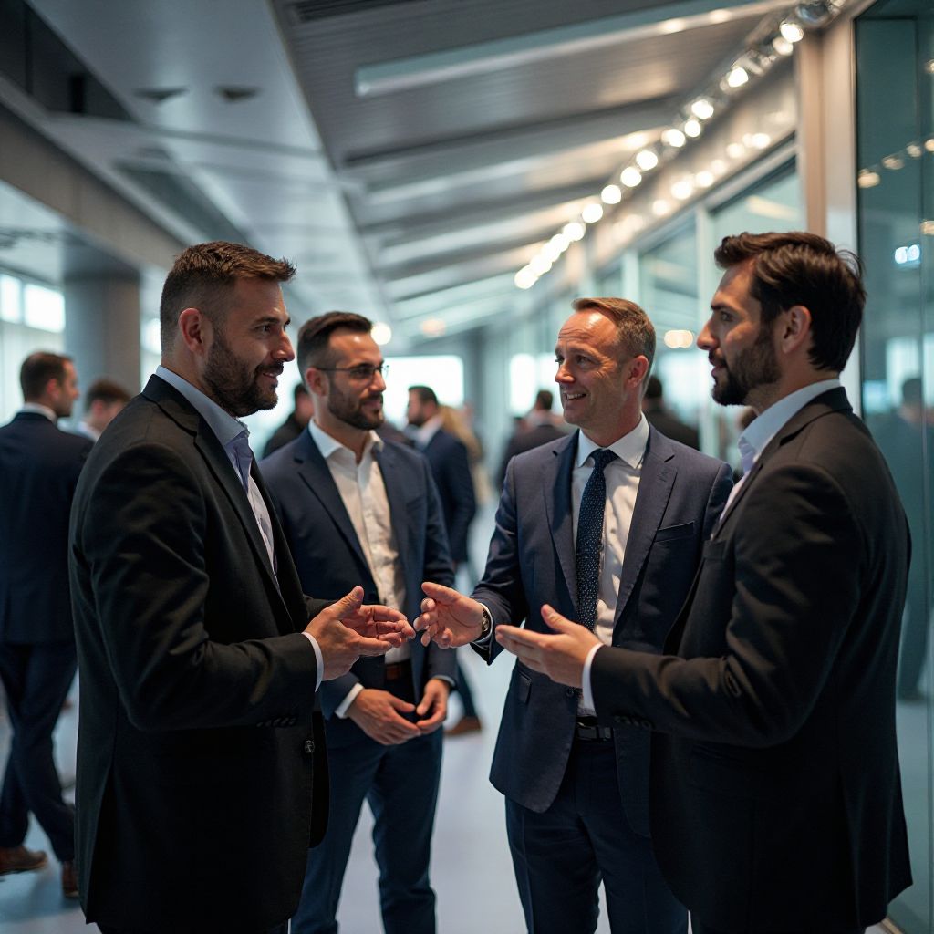 Sesiune de networking între participanți și investitori